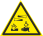 Знак: Опасно. Едкие и коррозионные вещества В местах хранения, выделения, производства и применения едких и коррозионных веществ 